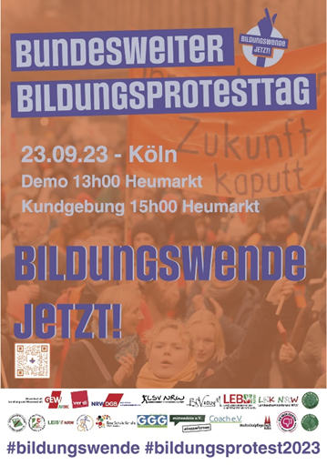 Initiative „Bildungswende jetzt!“ Demo am 23.09. in Köln